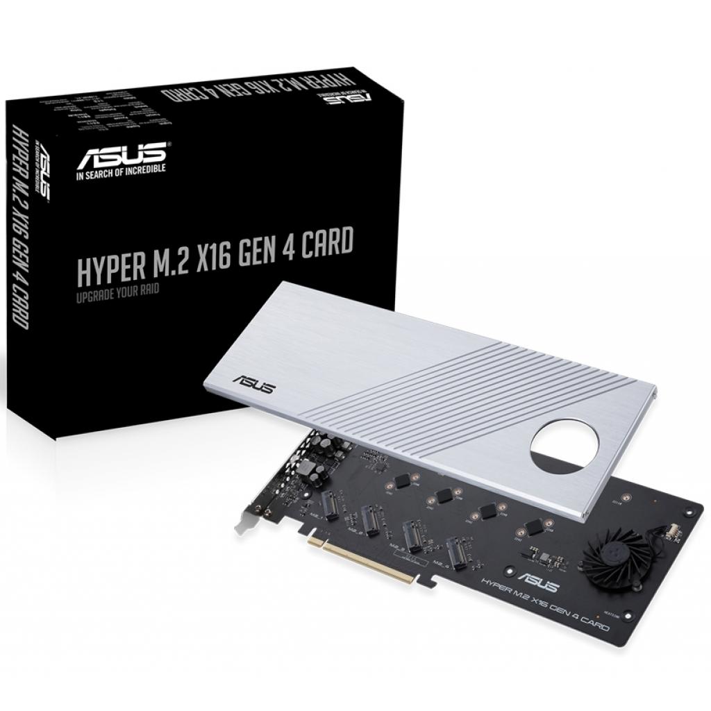 Адаптер ASUS Hyper M.2 X16 PCIe 3.0 X4 Expansion Card GEN 4 (90MC08A0-M0EAY0) Diawest
