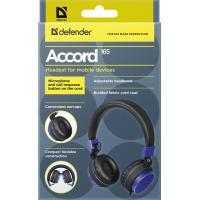 Навушники Defender Accord 165 Black-Blue (63166) Diawest