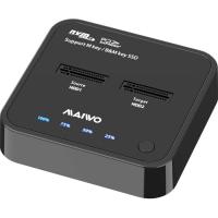 Док-станция Maiwo 2*NVMe M.2 SSD Key M/B+M USB 3.1 Gen2 Type-C (K3016P) Diawest