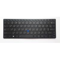 Клавіатура ноутбука Toshiba Tecra X40-D Series черная с черной рамкой с ТП с подсветкой (A46165) Diawest