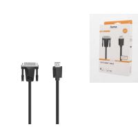 Кабель мультимедійний DVI to HDMI 1.5m Ultra HD 4K Black HAMA (00200715) Diawest