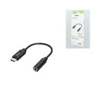 Кабель мультимедийный USB-C to 3.5 mm Jack Stereo Black HAMA (00205282) Diawest