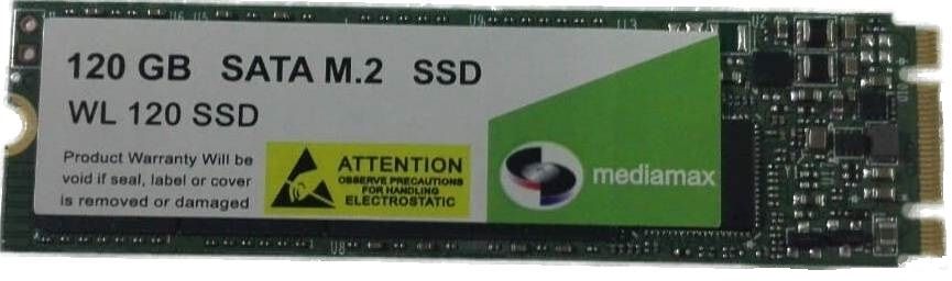 Накопичувач SSD 120GB Mediamax M.2 2280 SATAIII 3D NAND TLC (WL 120 SSD M.2) Refurbished напрацювання до 1% Diawest