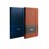Блокнот BUROMAX деловой Smarti Logo2U 96 листов А5 в клетку обложка из искус (BM.29511111-25) Diawest
