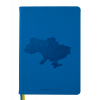 Блокнот BUROMAX діловий Ukraine A5 у клітинку 96 аркушів обкладинка зі штучн (BM.295120-02) Diawest