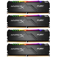 Модуль памяти для компьютера DDR4 128GB (4x32GB) 3600 MHz HyperX Fury RGB Kingston (HX436C18FB3AK4/128) Diawest