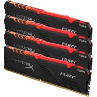 Модуль памяти для компьютера DDR4 128GB (4x32GB) 3600 MHz HyperX Fury RGB Kingston (HX436C18FB3AK4/128) Diawest
