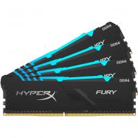 Модуль памяти для компьютера DDR4 128GB (4x32GB) 3600 MHz HyperX Fury RGB Kingston (HX436C18FB3AK4/128) Diawest