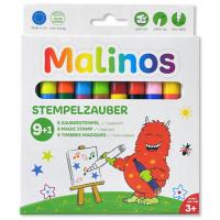 Фломастери MALINOS штампи чарівні міняють колір Stempelzauber 9 (9 + 1) шт (MA-300008) Diawest