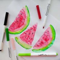Фломастеры MALINOS акварельные Aquarellzauber на водной основе 12 шт (MA-300033) Diawest