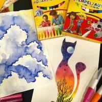 Фломастеры MALINOS акварельные Aquarellzauber на водной основе 12 шт (MA-300033) Diawest