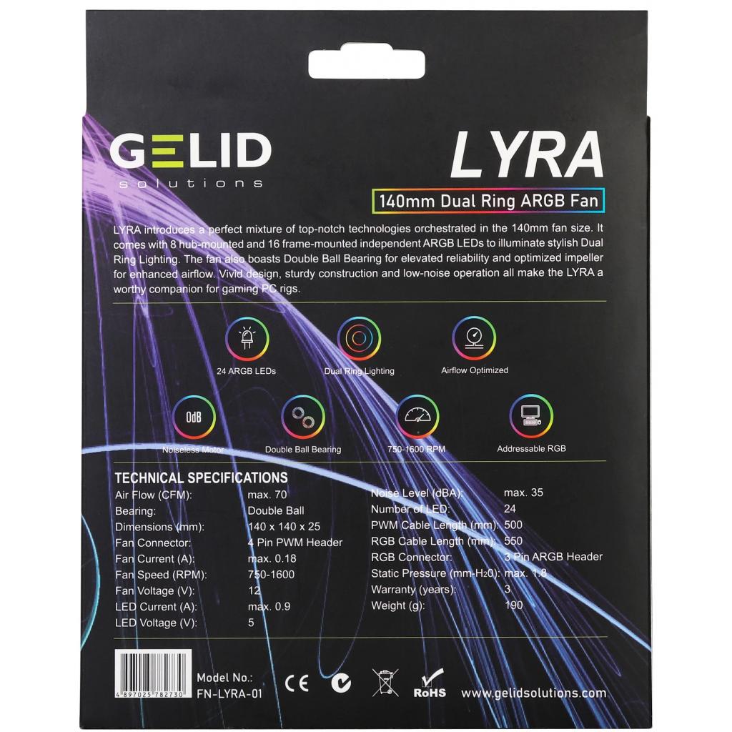 Кулер до корпусу Gelid Solutions Lyra ARGB 140mm (LYRA ARGB FAN) Diawest