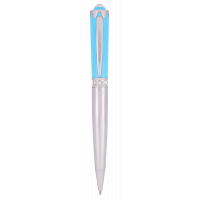 Ручка шариковая Langres набор ручка + крючок для сумки Crystal Синий (LS.122028-02) Diawest