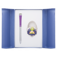 Ручка кулькова Langres набір ручка + гачок для сумки Fairy Tale Фіолетовий (LS.122027-07) Diawest