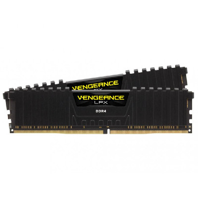 Пам'ять Corsair 16 GB (2x8GB) DDR4 3600 MHz Vengeance LPX Black (CMK16GX4M2C3600C20) Diawest