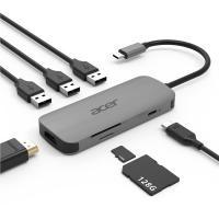 Порт-репликатор Acer 7in1 Type C dongle 1 x HDMI, 3 x USB3.2, 1 x SD/TF, 1 x PD (HP.DSCAB.008) Diawest