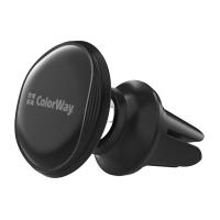 Универсальный автодержатель Colorway Metallic Air Vent-4(360 rotation) magnetic Black (CW-CHM09-BK) Diawest