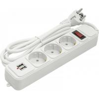 Сетевой фильтр питания PowerPlant 1.8 м, 3 розетки, USB ( PPSA10M18S3U ) (PPSA10M18S3U) Diawest