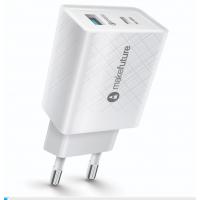 Зарядное устройство MakeFuture 42W Type-C PD + USB QC3.0 White (MCW-322PWH) Diawest