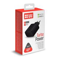 Зарядное устройство ColorWay Power Delivery Port PPS USB Type-C (45W) black (CW-CHS034PD-BK) Diawest
