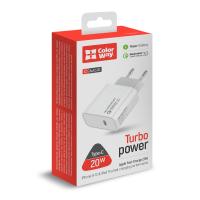 Зарядний пристрій ColorWay Power Delivery Port USB Type-C (20W) V2 white (CW-CHS026PD-WT) Diawest