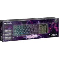 Клавіатура Defender Gorda GK-210L RU RGB (45210) Diawest