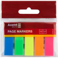 Стикер-закладка Axent Plastic bookmarks 5х12х45mm, 125шт (D2450-01) Diawest
