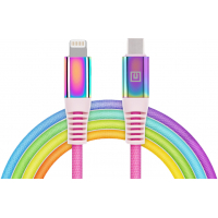 Дата кабель USB Type-C to Lightning 1.0m MFI Rainbow REAL-EL (EL123500054) Diawest