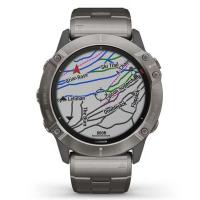 Смарт-часы Garmin fenix 6X Pro Solar, Titanium with vented titanium bracelet (010-02157-24) Diawest