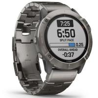 Смарт-годинник Garmin fenix 6X Pro Solar, Titanium with vented titanium bracelet (010-02157-24) Diawest