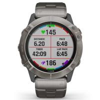 Смарт-часы Garmin fenix 6X Pro Solar, Titanium with vented titanium bracelet (010-02157-24) Diawest