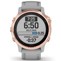 Смарт-часы Garmin fenix 6S Sapphire Rose Gold, Gray Band (010-02159-21) Diawest