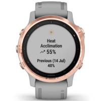 Смарт-часы Garmin fenix 6S Sapphire Rose Gold, Gray Band (010-02159-21) Diawest