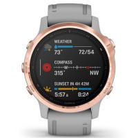 Смарт-часы Garmin fenix 6S Sapphire Rose Gold, Gray Band (010-02159-21) Diawest