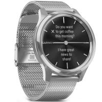 Смарт-годинник Garmin vivomove Luxe, S/E EU, Silver, Milanese (010-02241-23) Diawest