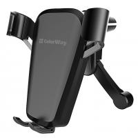 Универсальный автодержатель ColorWay Soft Touch Gravity Holder Black (CW-CHG03-BK) Diawest