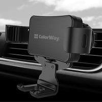 Универсальный автодержатель ColorWay Metallic Gravity Holder-2 Black (CW-CHG02-BK) Diawest