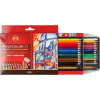 Олівці кольорові Koh-i-Noor Polycolor художні 24 кольорів (3834) Diawest