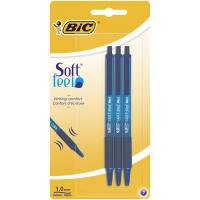 Ручка кулькова BIC Soft Feel Clic Grip, синя, 3шт в блістері (bc837396) Diawest