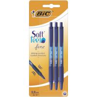Ручка кулькова BIC Soft Clic Grip, синя, 3шт в блістері (bc893221) Diawest