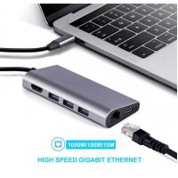 Перехідник Dynamode USB3.1 Type-C to HDMI, 3хUSB3.0, RJ45, USB Type-C Female, SD (Dock-USB-TypeC-HDMI-USB3.0-RJ45) Diawest