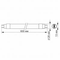 Лампочка VIDEX T8b 9W 0.6M 4100K 220V (VL-T8b-09064) Diawest