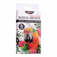 Маркер Santi набір двосторонніх sketch Basic Colours 6 шт (390546) Diawest