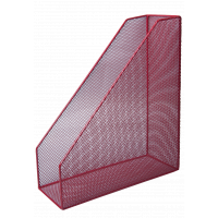 Лоток для паперів Buromax вертикальний, металевий, червоний (BM.6260-05) Diawest
