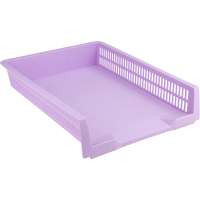 Лоток для бумаг Axent горизонтальный Pastelini 330х263х67 мм сиреневый (4040-36-A) Diawest