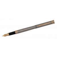 Ручка пір'яна Regal Сталевий корпус в оксамитовому чохлі Синя (R68007.F) Diawest