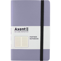 Блокнот Axent Partner Soft, 125х195, 96арк, кліт, сріблястий (8206-34-A) Diawest