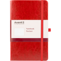 Блокнот Axent Partner Lux, 125х195, 96арк, кл, червоний (8202-06-A) Diawest