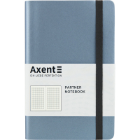 Блокнот Axent Partner Soft, 125х195, 96л, клет, серебряно-синий (8206-14-A) Diawest