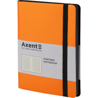 Блокнот Axent Partner Soft, 125х195, 96арк, кліт, помаранчевий (8206-12-A) Diawest